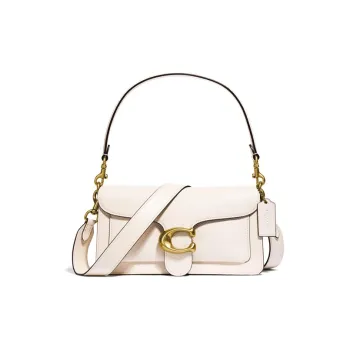 COACH Tabby Leather Shoulder Bag Portable Crossbody Bag Shoulder Bag Women's White