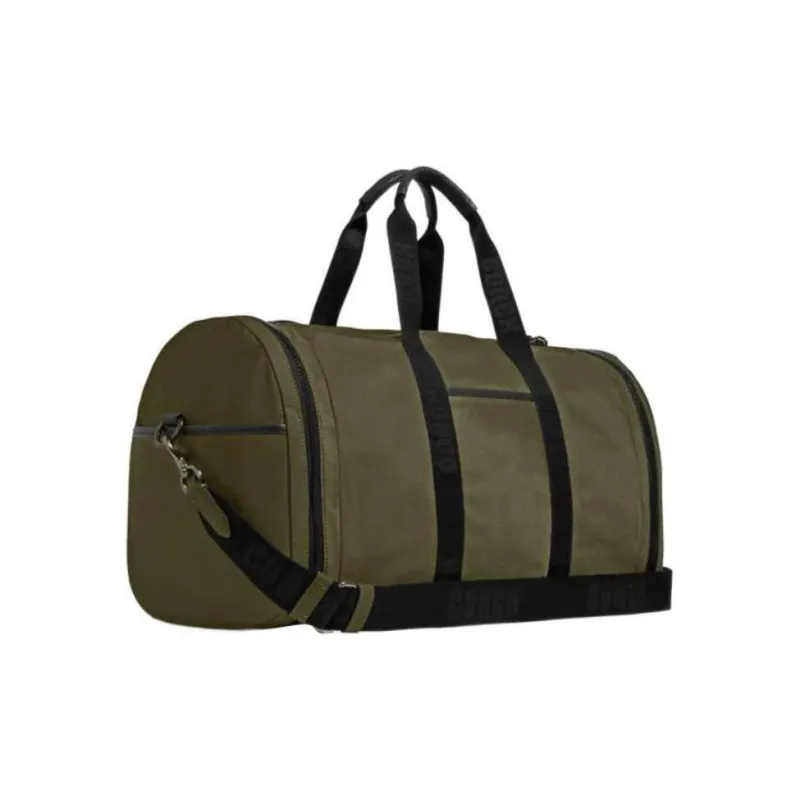 COACH Ma Natural Soft Calfskin With Nylon Gym Bag Shoulder Bag Crossbody Bag Handbag Large Size Men's Olive Green-1