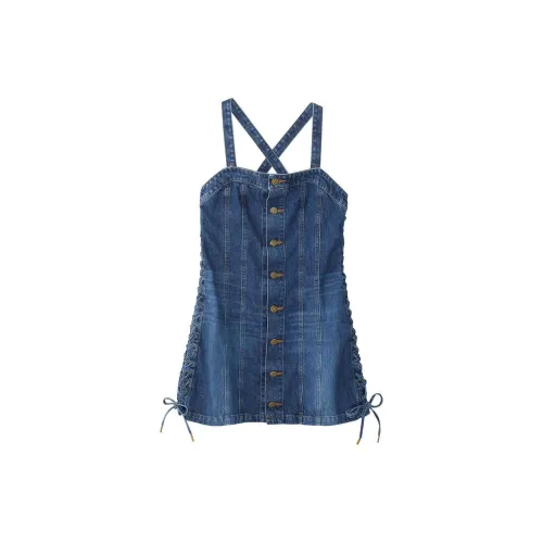 HYSTERIC GLAMOUR Slip Dresses Women's Light Indigo