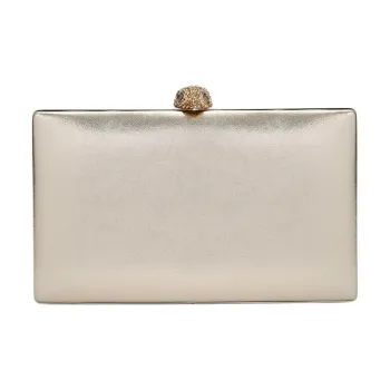 Kurt Geiger London Leather Clutch Women's Beige