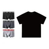 Assorted Tricolor+270 G Heavyweight Pure Black Short-Sleeved