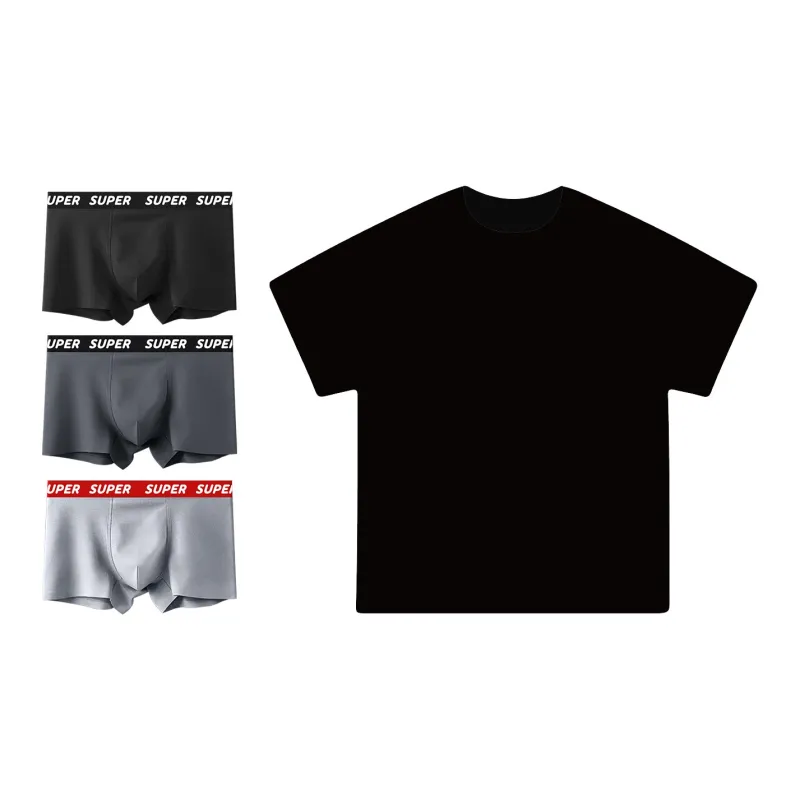 WHITE HOT x SUPER Underpants Men's Combo Set-3