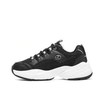Skechers D'LITES 3.0 Cousin Durable Breathable Low Top Casual Shoes Women's Black White