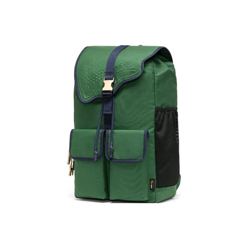 LACOSTE Polyamide Crocodile Backpack Regular Unisex Green-1