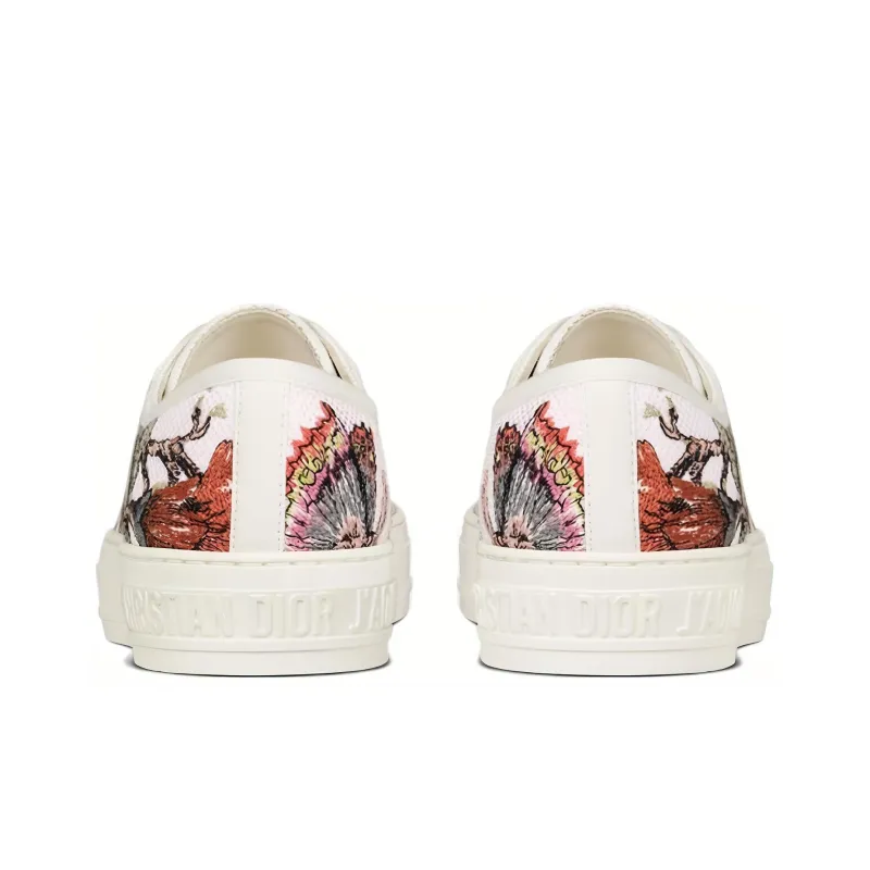 DIOR Walk'n'Dior Platform Shoes Low Top Stylish Skateboarding Shoes Women's White-4