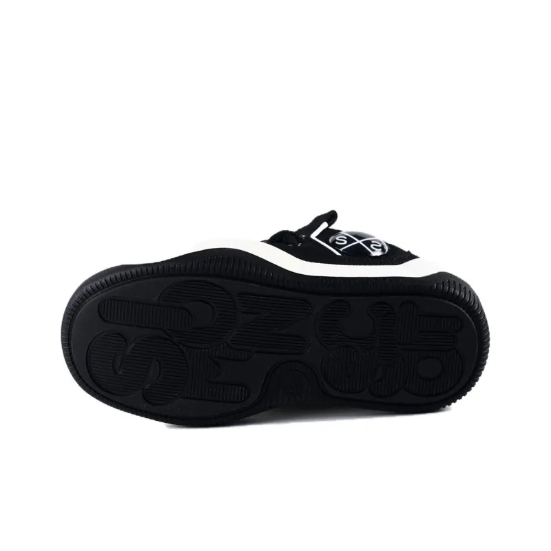 SIMON SCOTT SS Slip Resistant Breathable Lightweight Height Increasing Low Top Casual Shoes Unisex Black-5