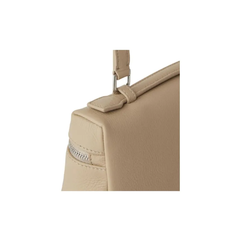 Loro Piana ExtraPocket Leather Small Square Makeup Bag Handbags Shoulder Bags Women's Light Milk Scent Color-4