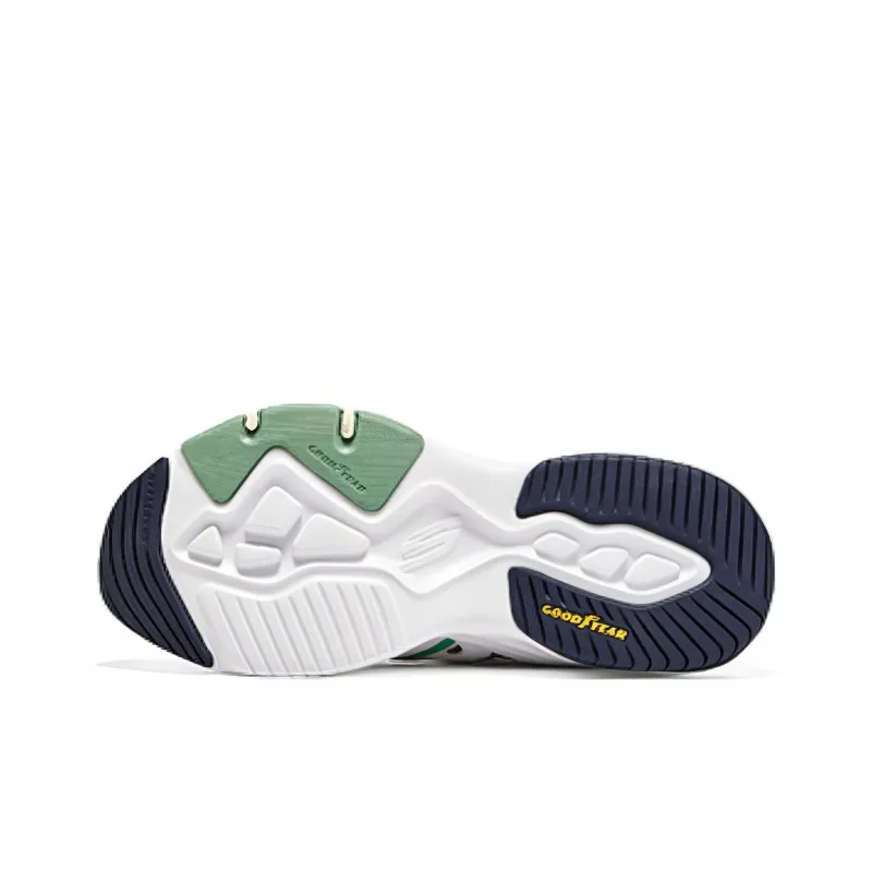 Skechers D'LITES 4.0 Cushioning Anti Slip And Wear Resistant Low Top Casual Shoes Men's White Multicolor-4