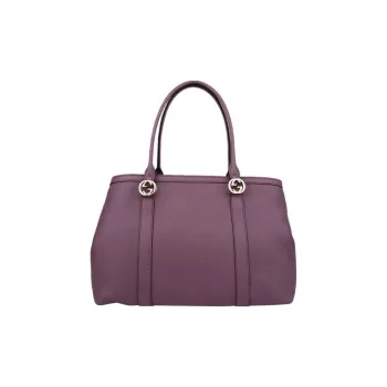 GUCCI Leather One Shoulder Handbags Regular Women's Purple