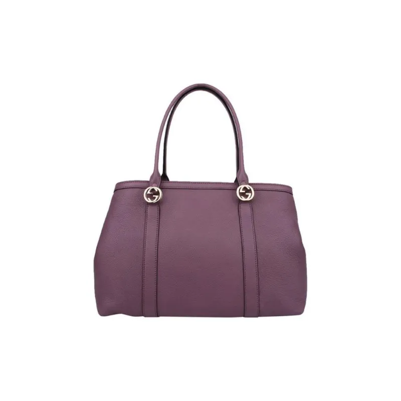 GUCCI Leather One Shoulder Handbags Regular Women's Purple-0