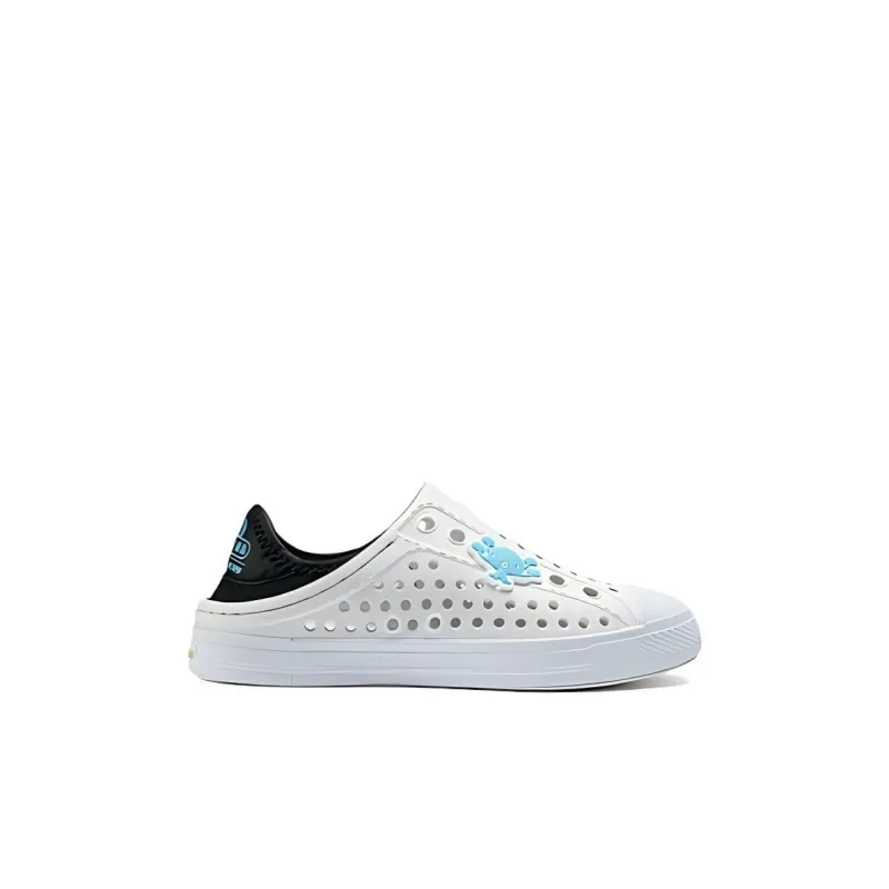 Skechers Anti Slip Wear Resistant Children's Sandals White Black Kids'-1