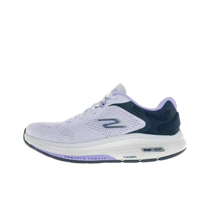 Skechers Go Walk Workout Walker Cushioning Wear-Resistant Low-Top Casual Shoes Women's Purple White-0