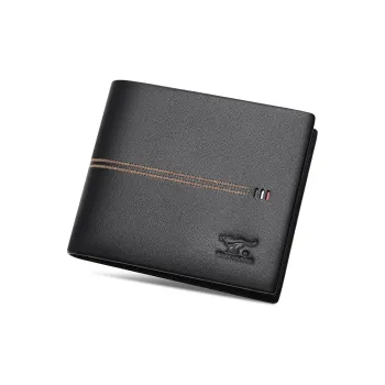 SEPTWOLVES Cow Leather Wallet Money Clip Leather Pouch Men's