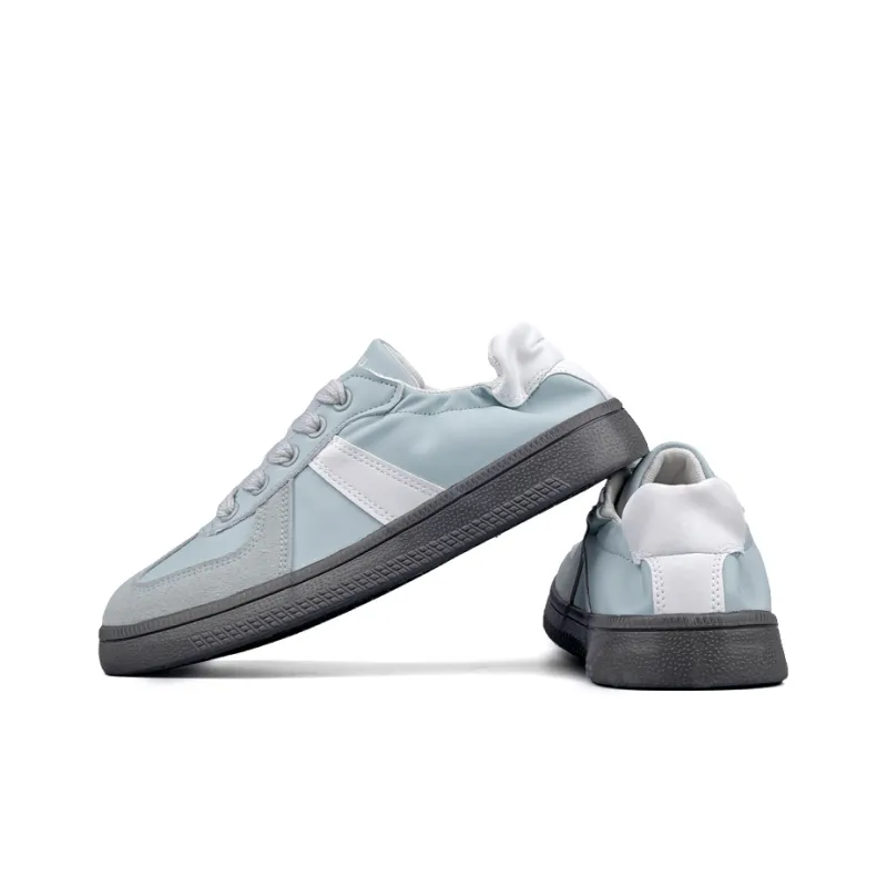 WENPU Slip Resistant Impact Resistant Lightweight Breathable Low Top Skateboard Shoes Women's-3