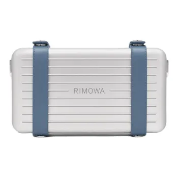 RIMOWA Personal Aluminum Clutches Shoulder Bag Crossbody Bag Unisex Arctic Blue