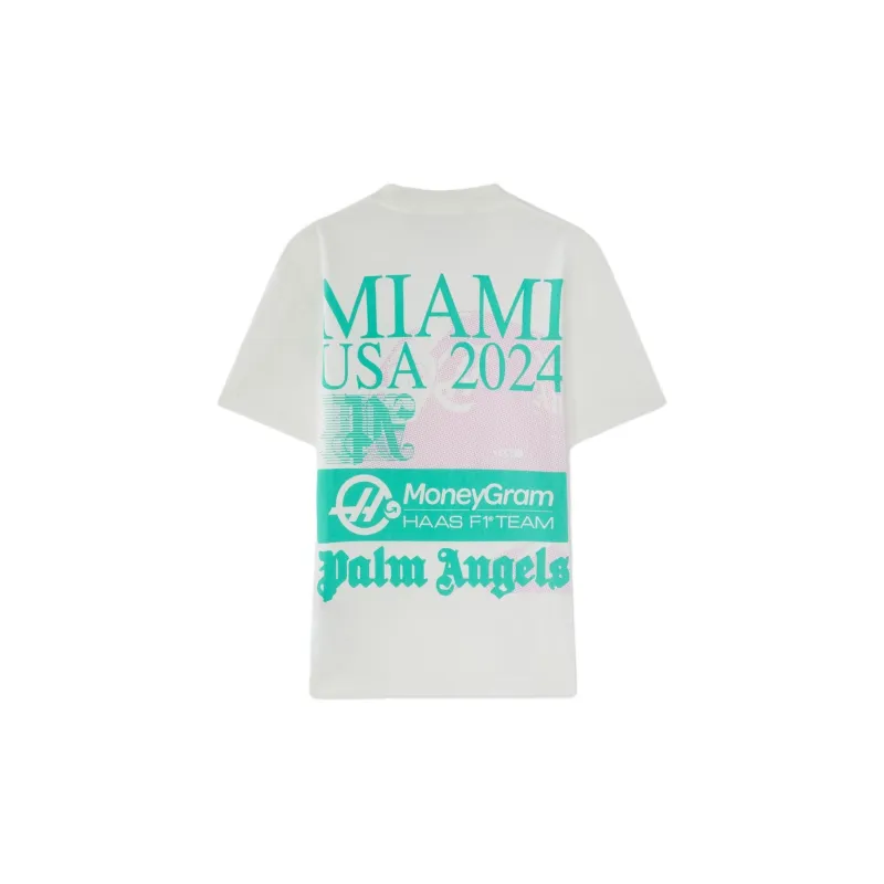 PALM ANGELS Miami MoneyGram Haas F1 Team T Shirt-1
