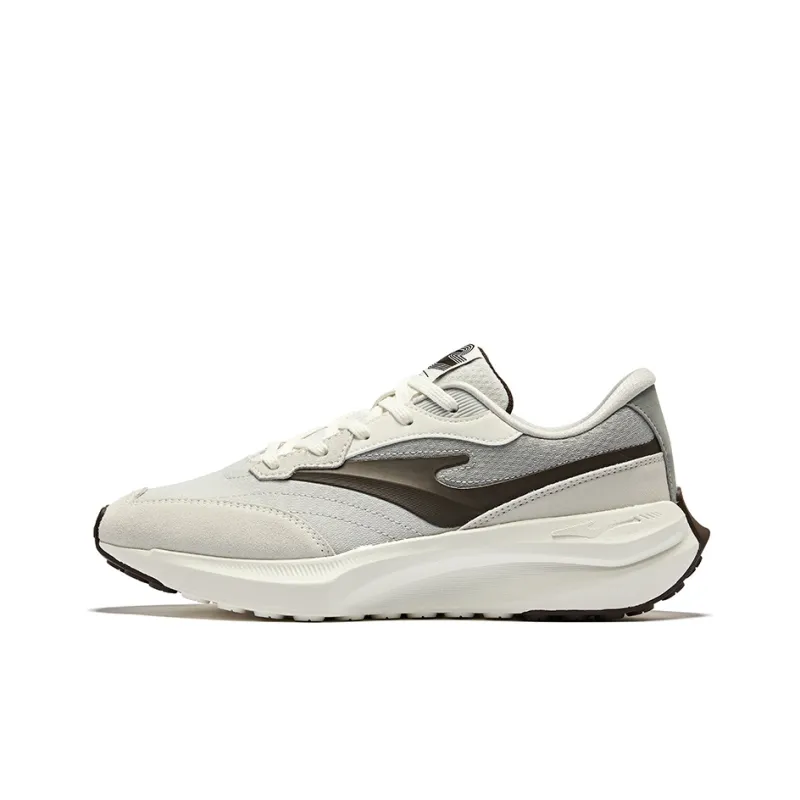 Erke Set Sail Anti Slip Wear Resistant Low Top Casual Shoes Men's Microcrystal White Mist Gray-0