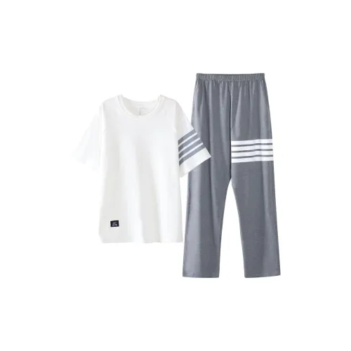 GOSO Pajama Set Men's White Shades