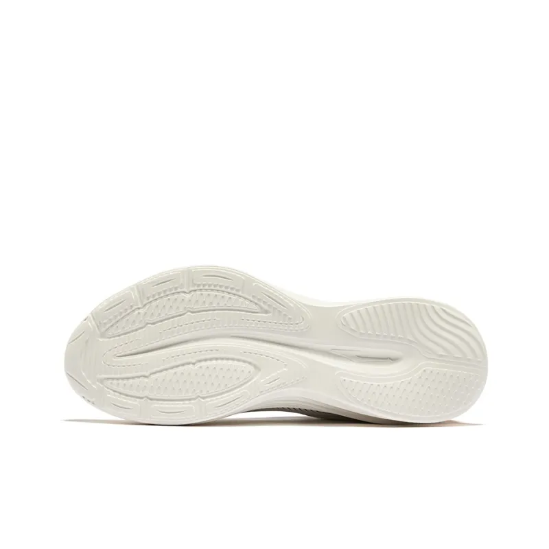 Erke Cushioning Wear-Resistant Low-Top Running Shoes Men's Microcrystal White/Jet Black-3