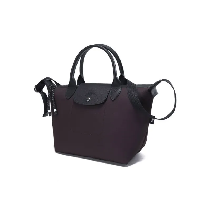 LONGCHAMP Canvas Dumpling Bag Crossbody Handbags Small Size Women's Deep Red-1