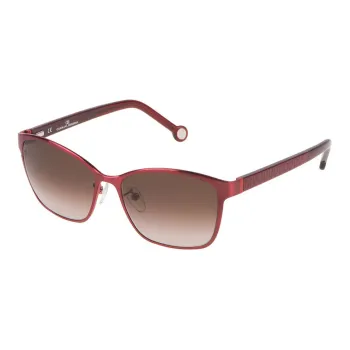 CarolinaHerrera Metal Rectangular Sunglasses Women's Pink