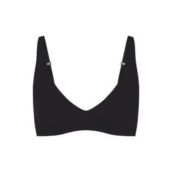 SKIMS NAKED PLUNGE BRALETTE Bra Women's 1 Pack ONYX/Onyx