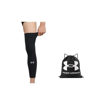 Under Armour Running Mountaineering Leg Guards Breathable Warm Protective Black Unisex