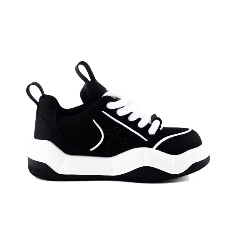SIMON SCOTT SS Slip Resistant Breathable Lightweight Height Increasing Low Top Casual Shoes Unisex Black-1