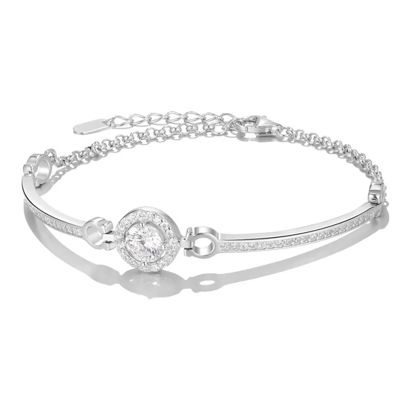 Clect Copper Alloy Bracelets Unisex Silver-5