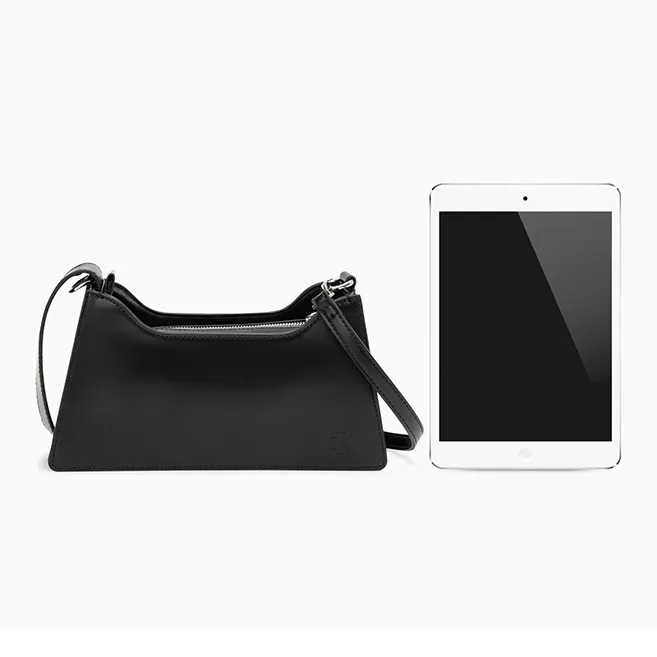 CALVIN KLEIN Synthetic Material Shoulder Bag, Crossbody Bag Women's Black-3