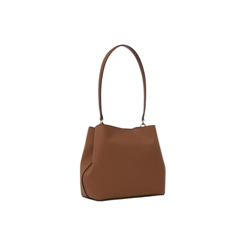 MICHAEL KORS Artificial Leather Bucket Bag, Handbag, Shoulder Bag Women's Leather Brown-1