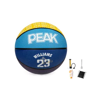 PEAK Rubber Basketball Purple Blue Yellow Size 7 Training Match Unisex