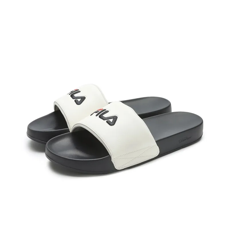 FILA DRIFTER Slip Resistant Abrasion Resistant Slide Slippers Men's Antique White-2