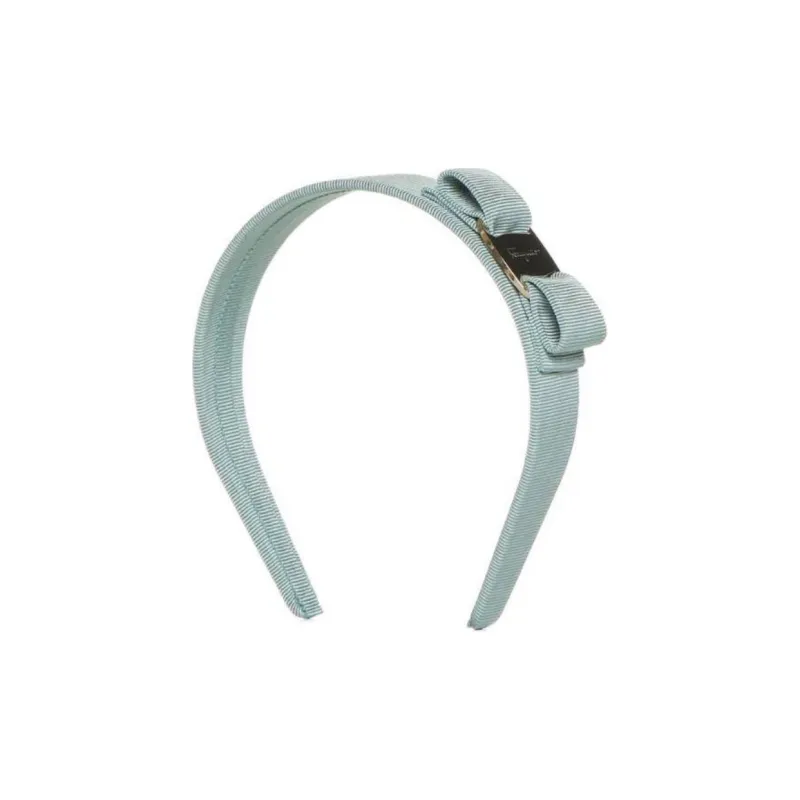 Ferragamo Logo Plaque Bow Hairband-2