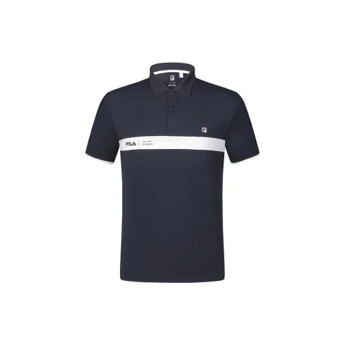 FILA Polo Shirts Men Royal Blue