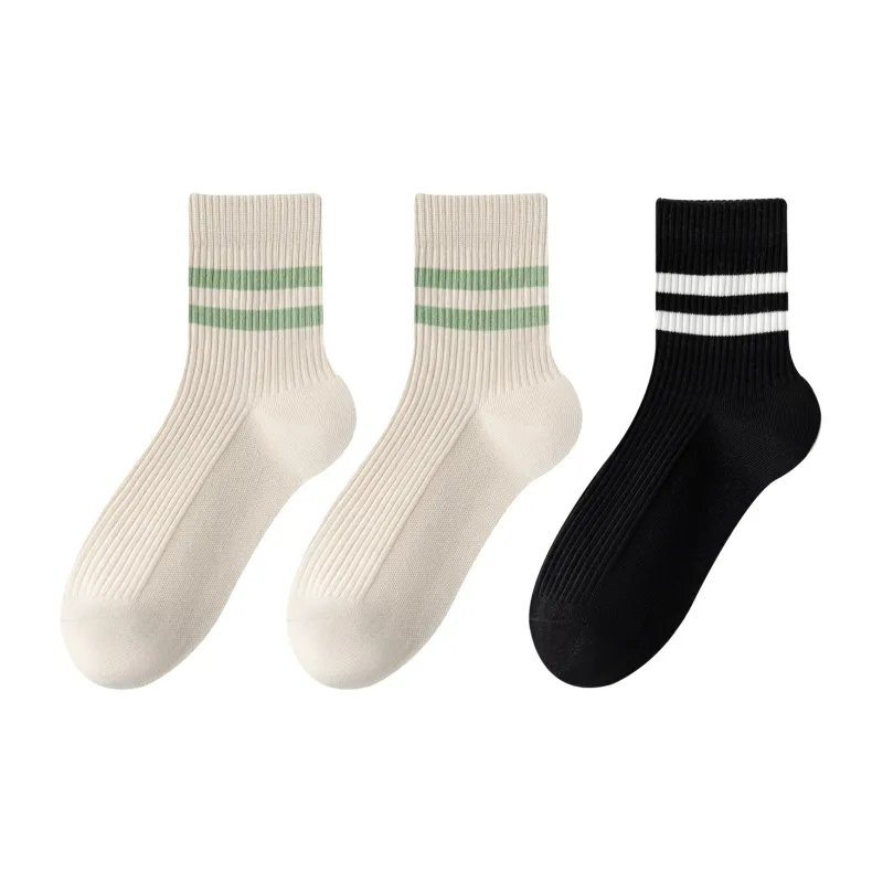 XXLLG Mid Calf Socks Women's 3 Pack-3