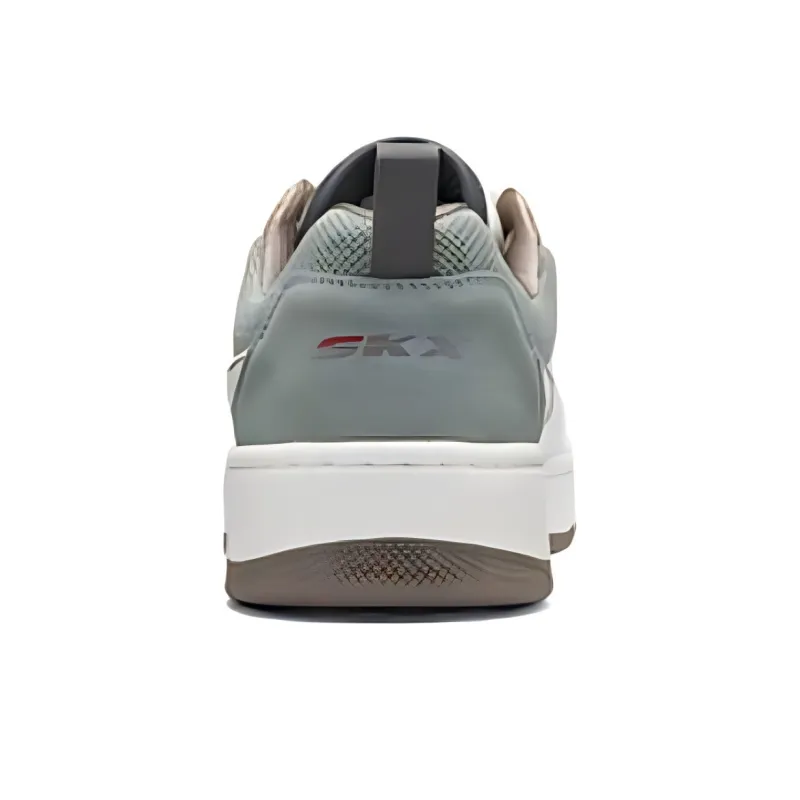 Skechers Cushioned Slip Resistant Low Top Casual Shoes Men's White Cyan-3