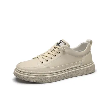 Playboy Playboy Cushioning Wear Resistant Low Top Casual Leather Skateboard Shoes Men's Black