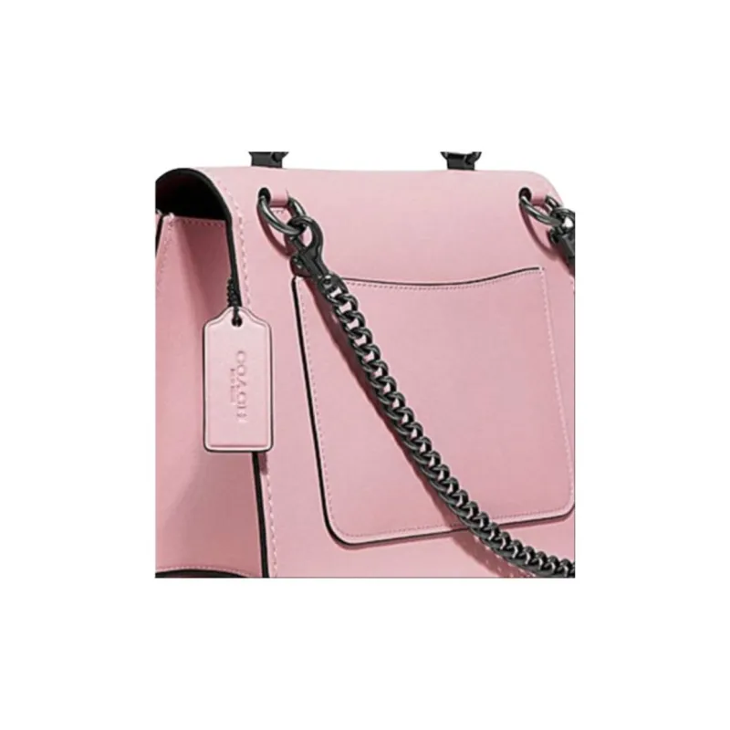 COACH Parker Cow Leather Chain Bag Handbag Shoulder Bag Crossbody Bag Small Size Women's Pink-4