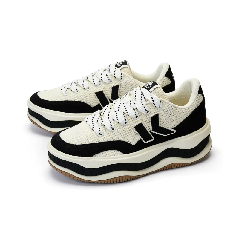 Kappa Anti-Slip Wear-Resistant Low-Top Skateboard Shoes Women's Winter White-3