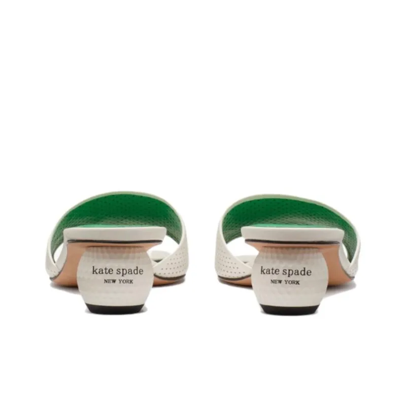 Kate Spade Slide Slippers 5cm Women's White-4