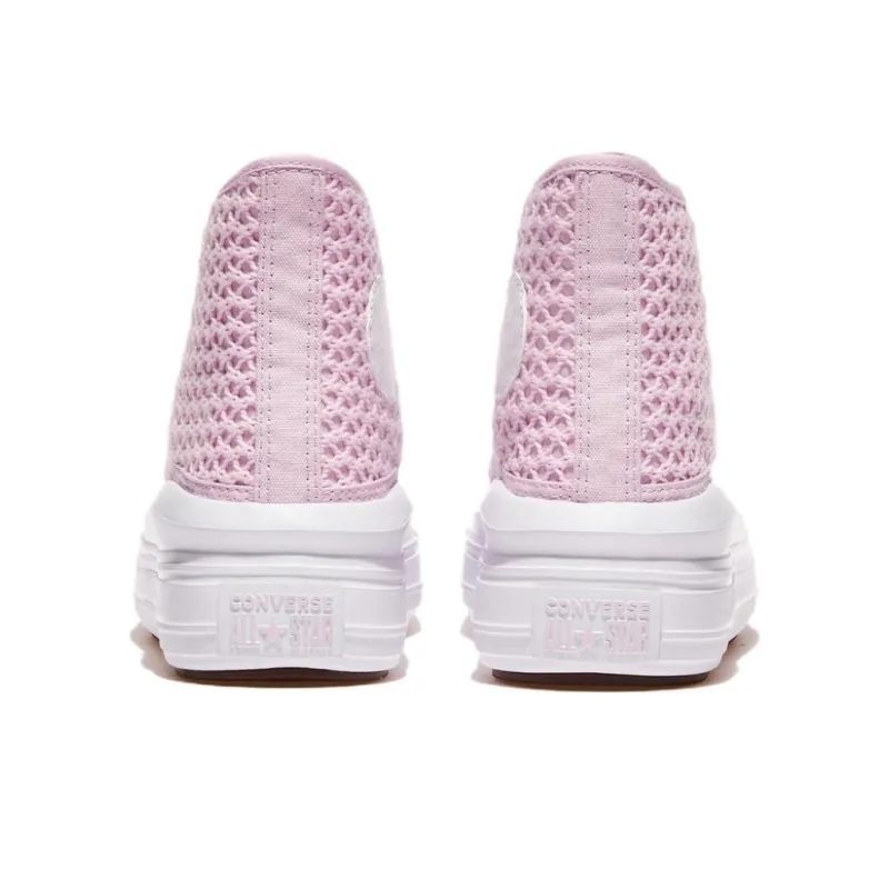 Converse Chuck Taylor All Star Move Anti Slip Wear Resistant High Top Canvas Shoes Women's Pink-4