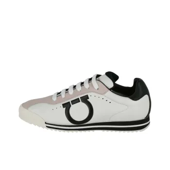 FERRAGAMO Low Top Casual Shoes Men's White Pink