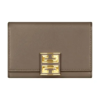 Givenchy 4G Smooth Cow Leather Wallet Women's Taupe
