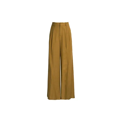 ROEYSHOUSE Casual Pants Women's Brown Yellow