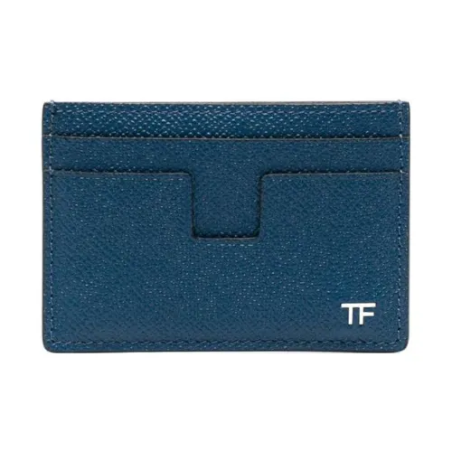 TOM FORD Calfskin Card Holder Men's Blue