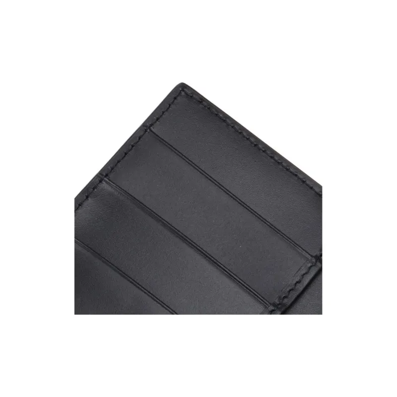 GUCCI Calfskin Passport Holder Men's Black-6