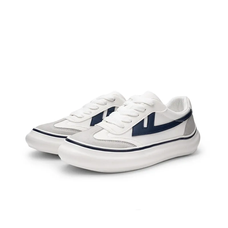 Warrior Heaven's Power, German Army Trainers Trio Platform Casual Shoes Unisex White/Gray/Dark Blue-2