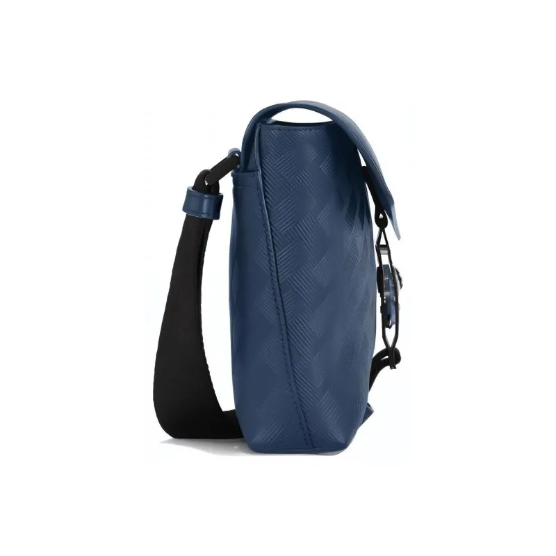 MONTBLANC Leather Handheld Shoulder Bag Crossbody Bag Men's Ink Blue-2