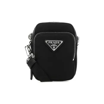 PRADA Recycled Nylon Cell Phone Pouch Mini Men's Black